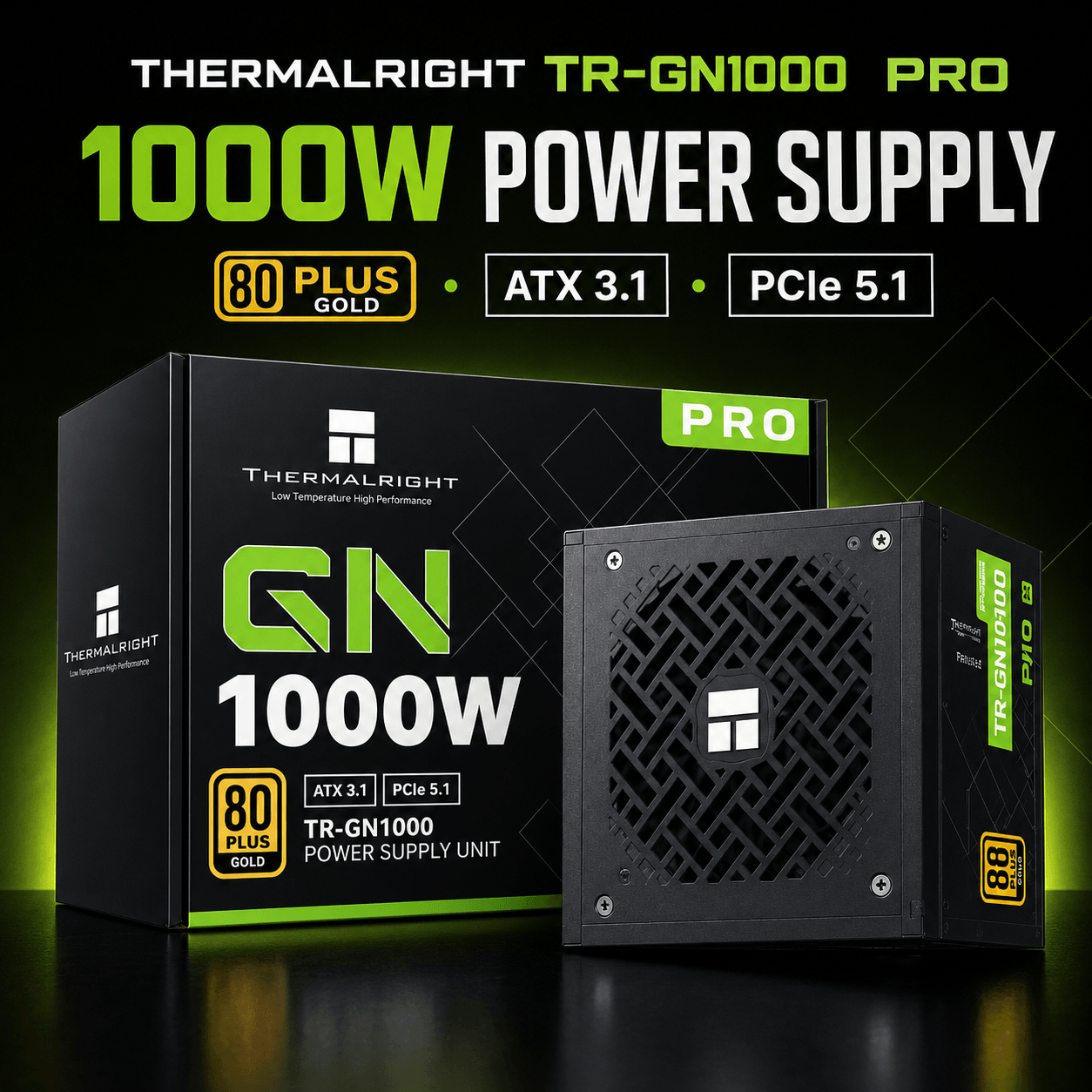კვების ბლოკი - Thermalright TR-GN1000 PRO 1000W 80 PLUS Gold