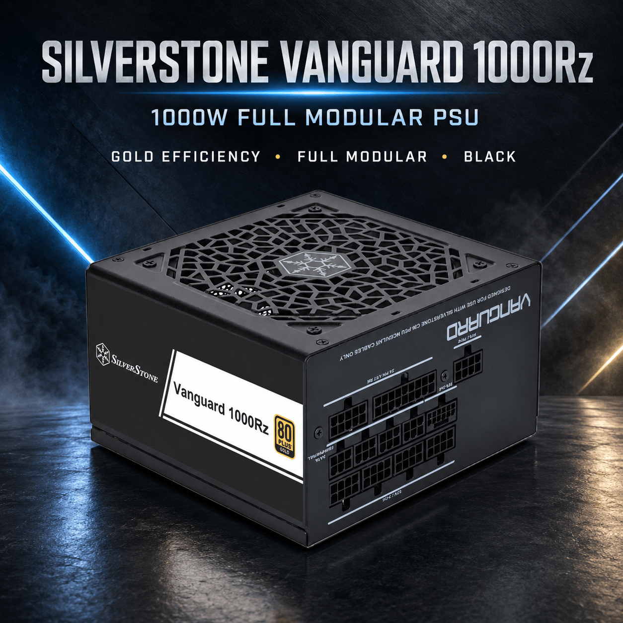 კვების ბლოკი - Silverstone Vanguard 1000Rz Gold Full Modular Black